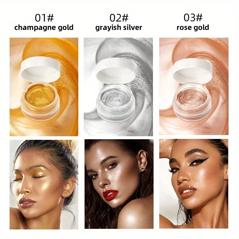 Crema per evidenziare esplosiva Perlescenti naturali per la cura del viso Modifica schiarente per tutto il corpo Trucco per evidenziare il contorno