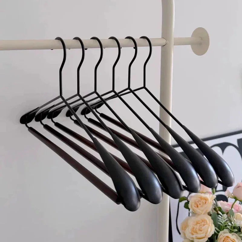 Premium Wood Clothes Hanger, Organizer Preferred Non Slip Traceless Hanger, Natural Wooden Garment Rack for Adult Home Storage