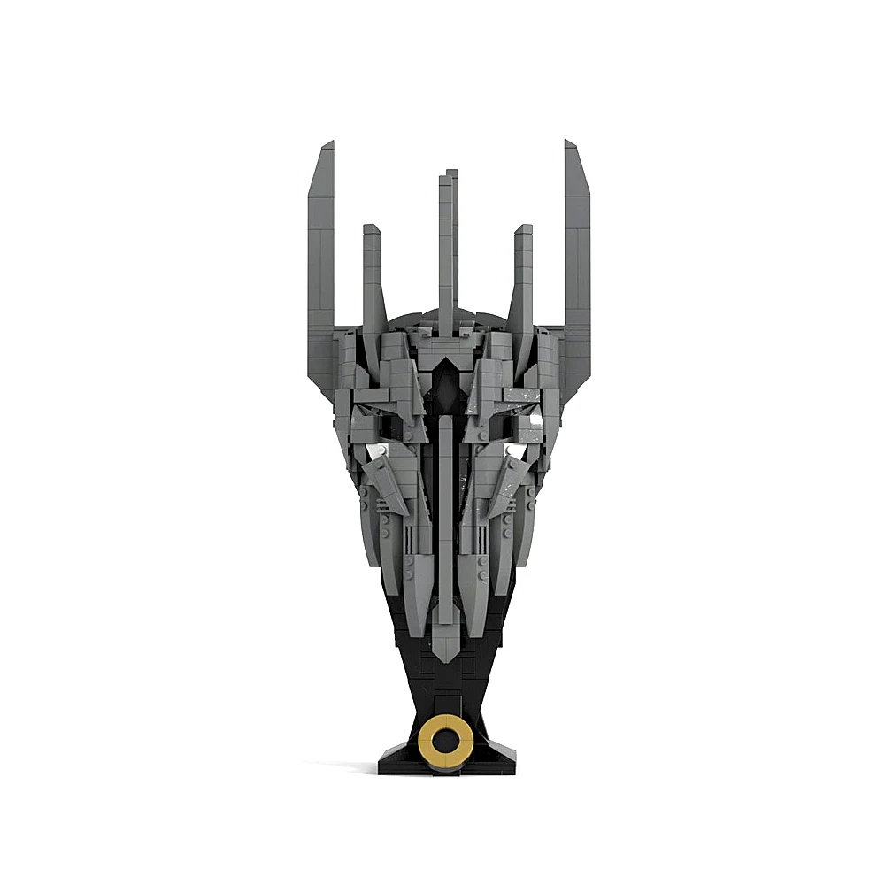 MOC Movie the Rings Sauron the Dark Lords Building Blocks Model LOTRS Saurons Helmets Bricks Assemble Collect Toy Children Gift