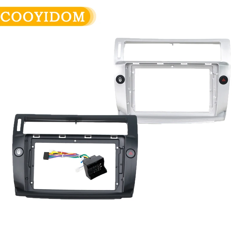 Image of 2 Din 9 Zoll Stereo Panel Für Citroen C4 C-triunfo C-Quatre 2004-2009 Android Multimedia Player Panel radio CD DVD GPS Dash kit