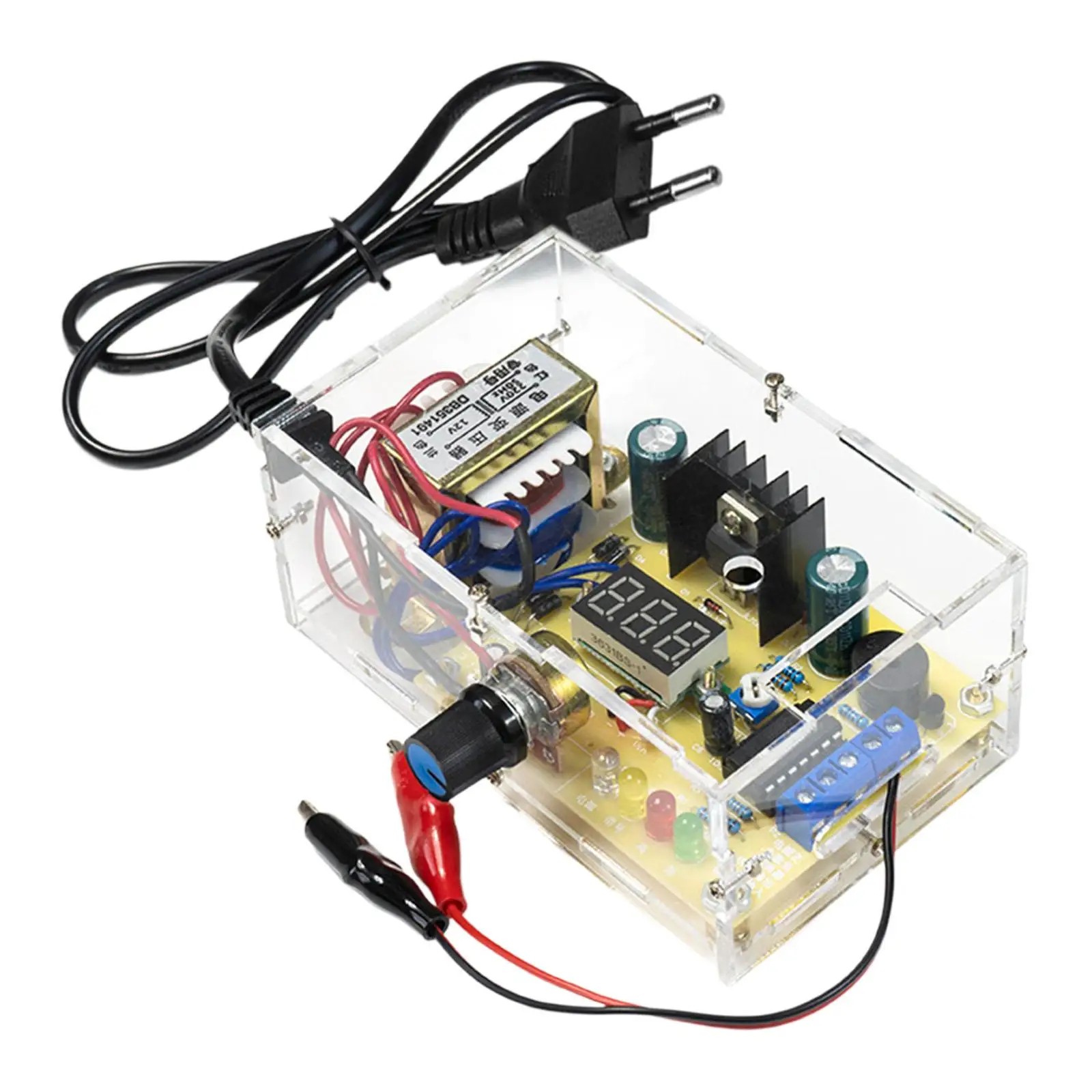Adjustable Power Supply Module LM317 DIY Voltage Regulator Board Kit for Home Electronics Workshop Learning Projects