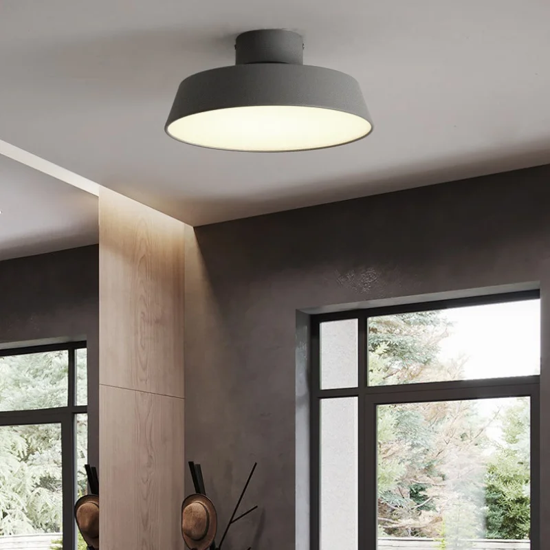 Nordic Ceiling Light Ceiling Chandelier Restaurant Study Bedroom Aisle Balcony Ceiling Lamp Modern LED Pot Cover indoor lighting