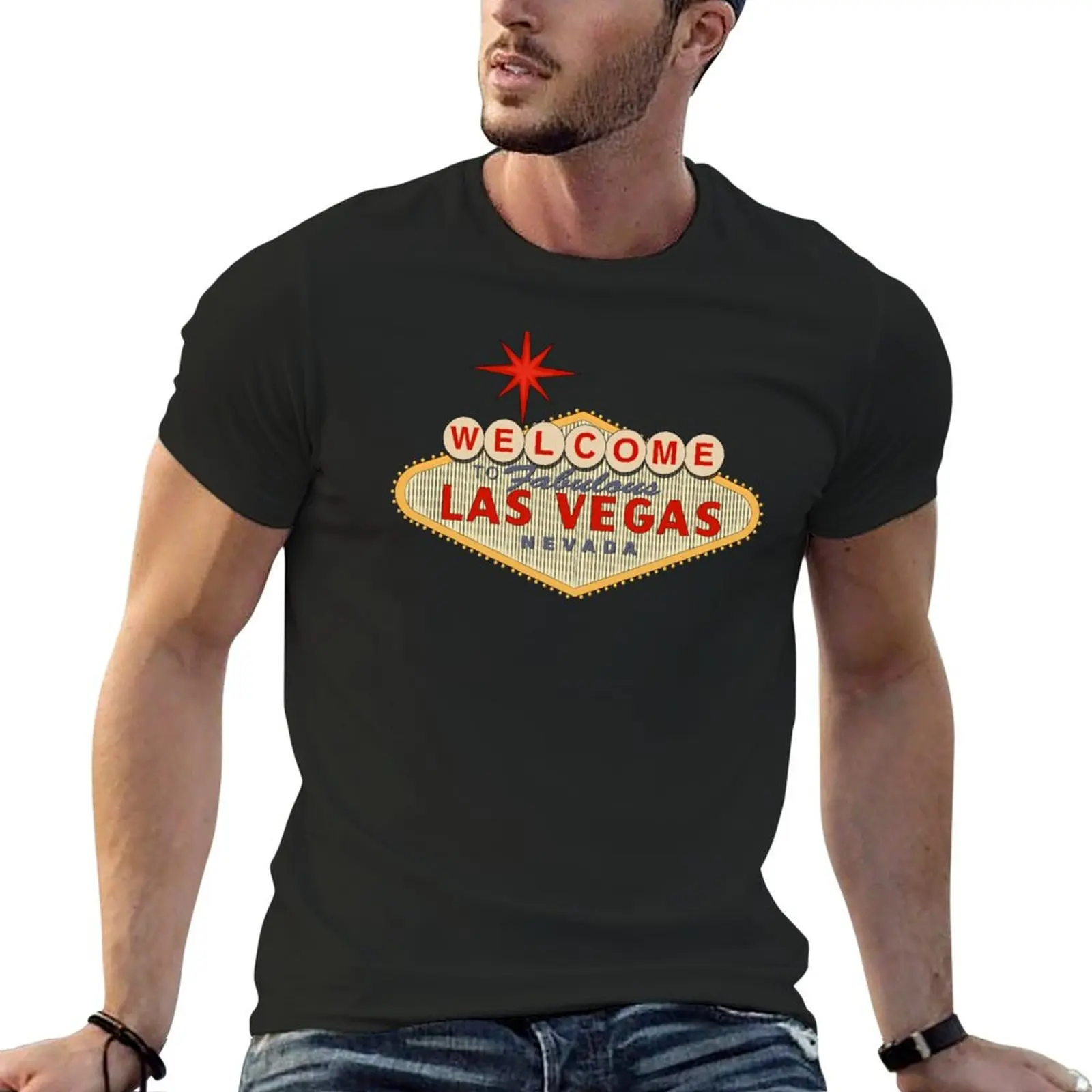 Fabulous Las Vegas T-Shirt man t shirt summer top mens t shirts pack