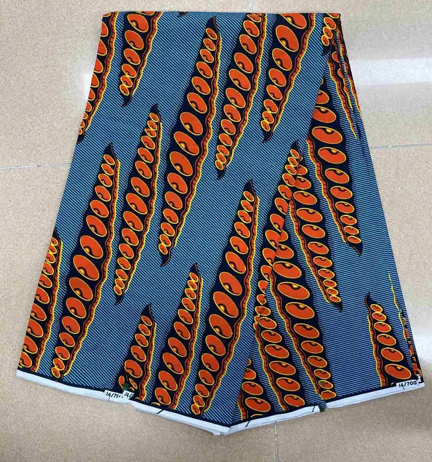 2023 Factory Price Ankara Wax Fabric Guaranteed Veritable African Real Print Fabric 100% Cotton Ghana Style Soft Pagne Sewing