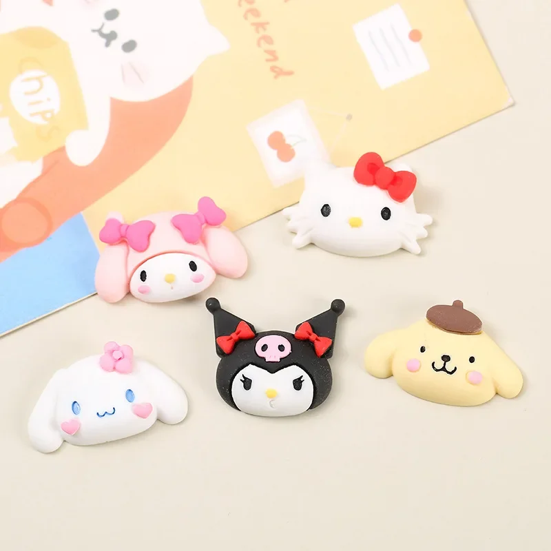 5pcs Cute Sanrio Kindergarten series cartoon resin flatback diy jewelry accessories crafts materials