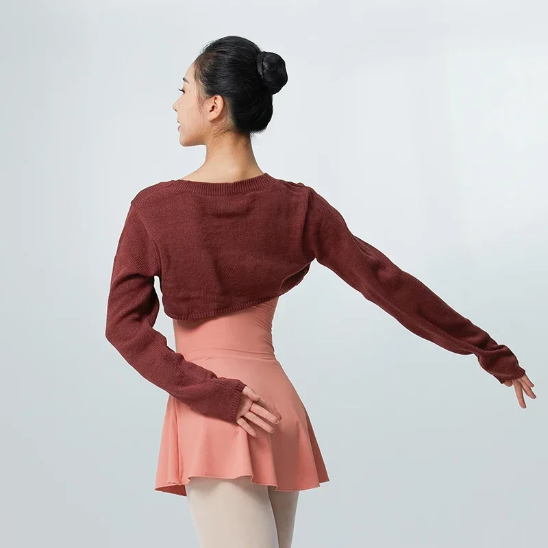 Sansha High Quality Women's Girls Knitwear Ballet Dance Top Warm Up Knitted Sweater Dancewear 76BA1004A