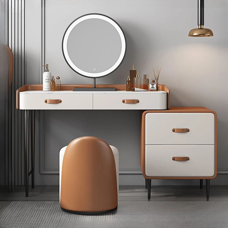 

Drawer Organizer Dressing Table Storage Nordic Makeup Mirrors Dressers Luxury Modern Penteadeiras De Maquiagem Bedroom Furniture