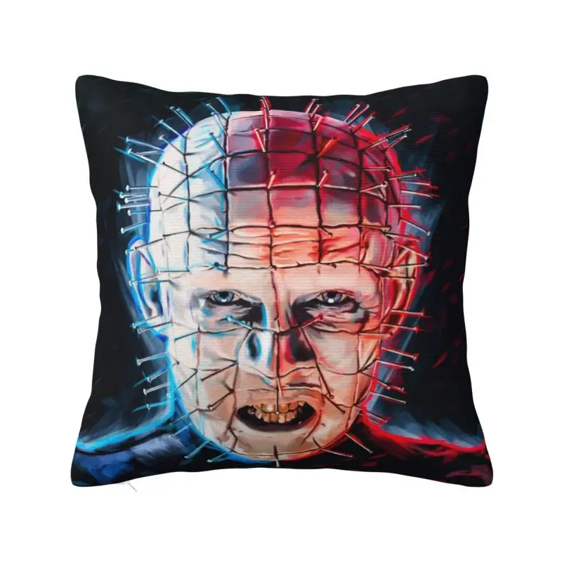 

Pinhead Hellraiser Pillow Case Decorative Halloween Horror Movie Nordic Cushion Cover Velvet Pillowcase