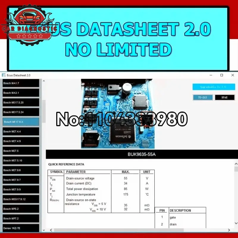 2026 hot Ecus Datasheet 2.0 ECU Repair Software PCB Schematics with Electronic Components of Car ECUs and Additional Information