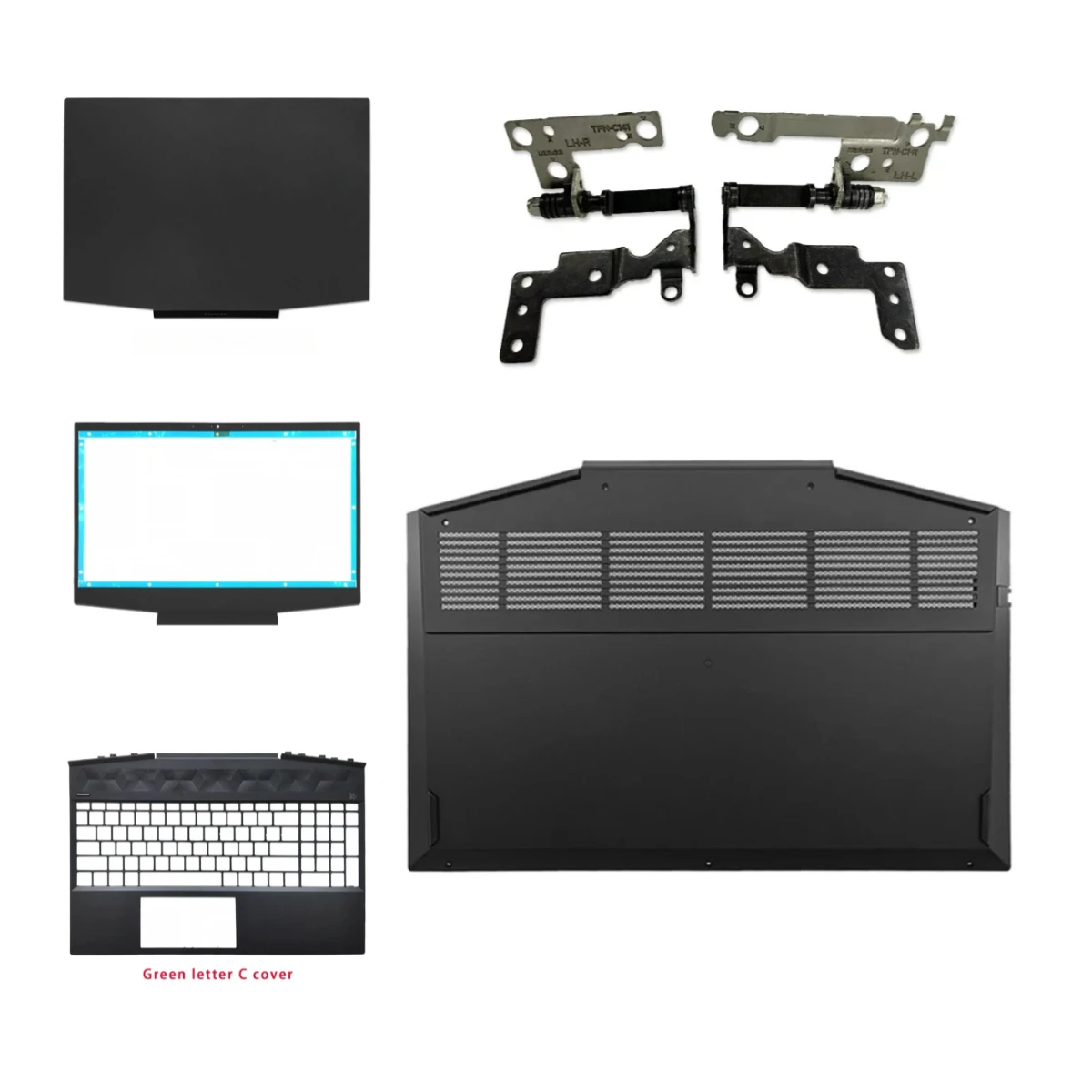 Suitable for Pavilion Gaming 15-dk (6th Gen) TPN-C141: Top Cover, Screen Bezel, Palm Rest, Bottom Shield, Hinge, Air Vent shell