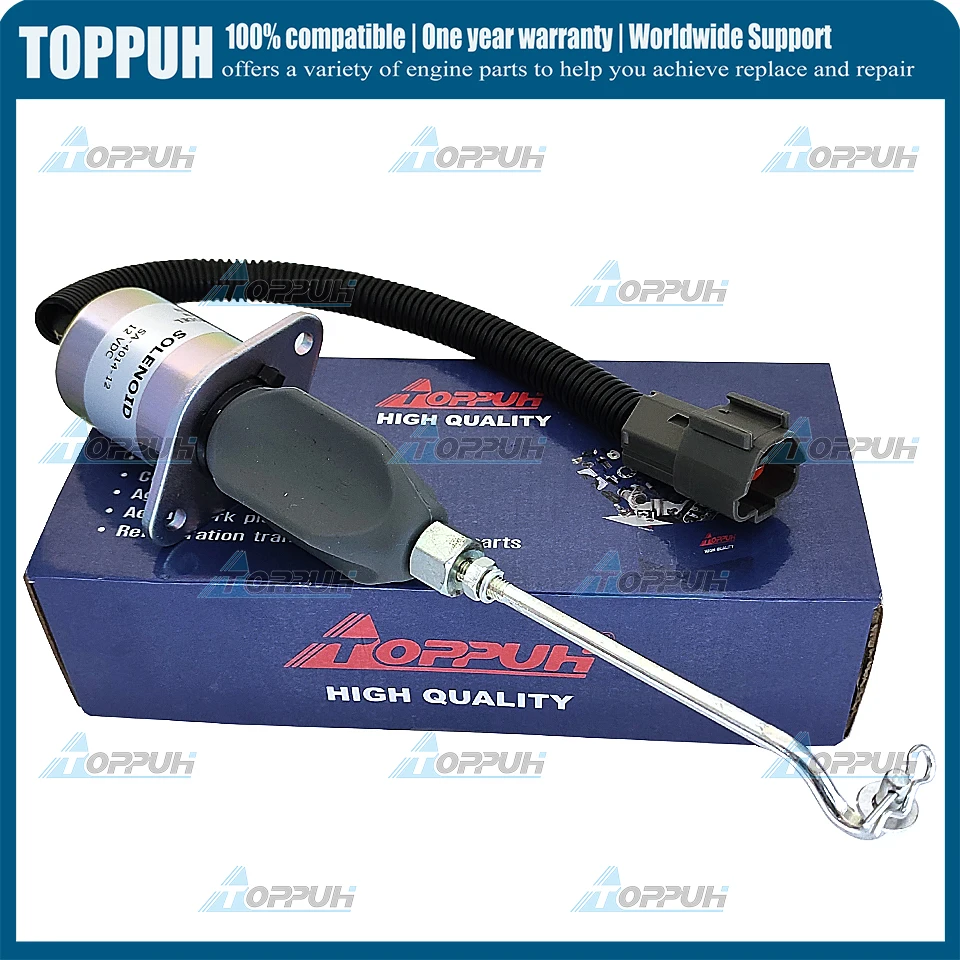 

SA-4014-12 12V Stop Solenoid Valve For Mitsubishi S4Q S4S Volvo Terex Schaeff