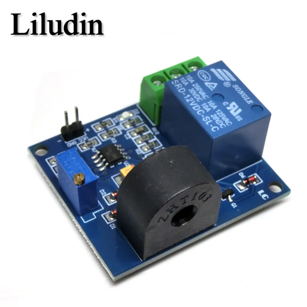 Módulo de Sensor de detección de Corriente CA 5V 12V 24V, módulo de protección de relé 5A, protección contra sobrecorriente, salida de interruptor