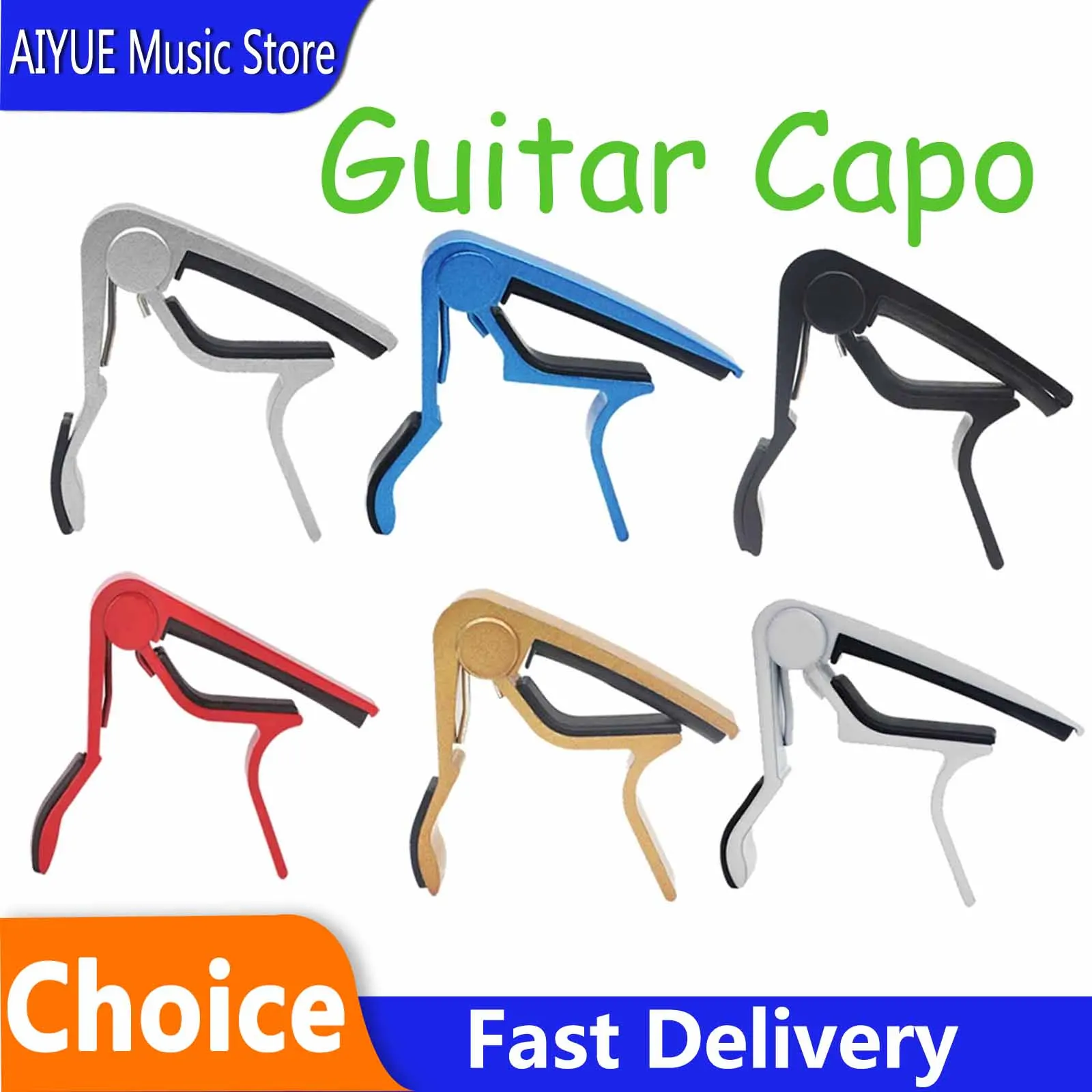 Guitar Capo For 6 String Acoustic Classic Electric Guitar Alloy Metal Universal Multifunction Capo Guitar Accessories Parts