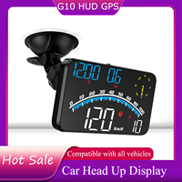 Car HUD G10 Head Up Display Speed GPS Projector Windshield with Bracket Digital Speedometer Car Accessories For Cars KM/H MPH