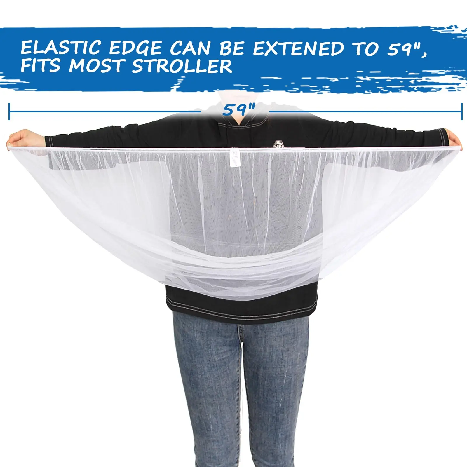 احميك من الحشرات - شبكات ناموسية محمولة ومتينة لعربات الأطفال والغطاء وحمالات وأسرة الأطفال الصغيرة