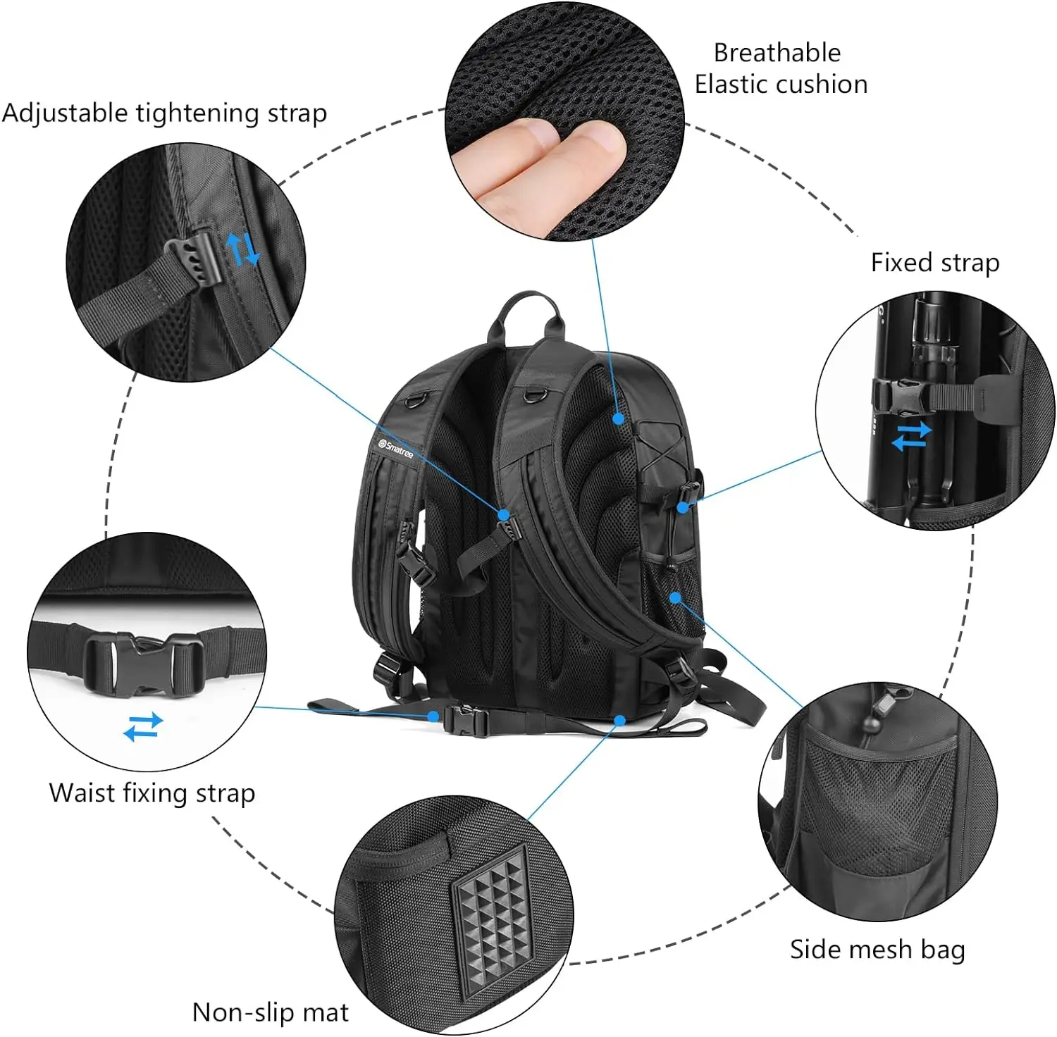 Professional Backpack for DJI Mavic 3 Pro, Waterproof Backpack Bag for DJI Mavic 3 Pro Combo/Mavic 3 Pro Cine Drone Accessories