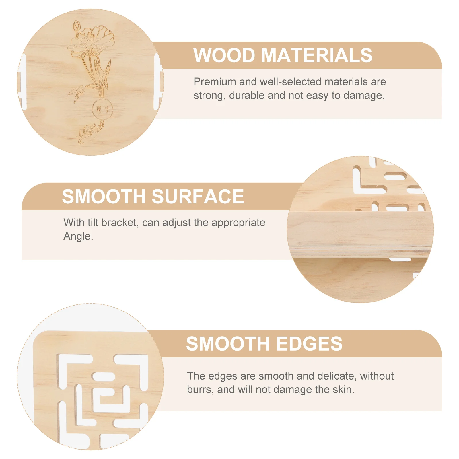 

Pine Wood Reading Rack Wooden Book Stand Sheet Music Tablet Support Simple Holder Detachable Child
