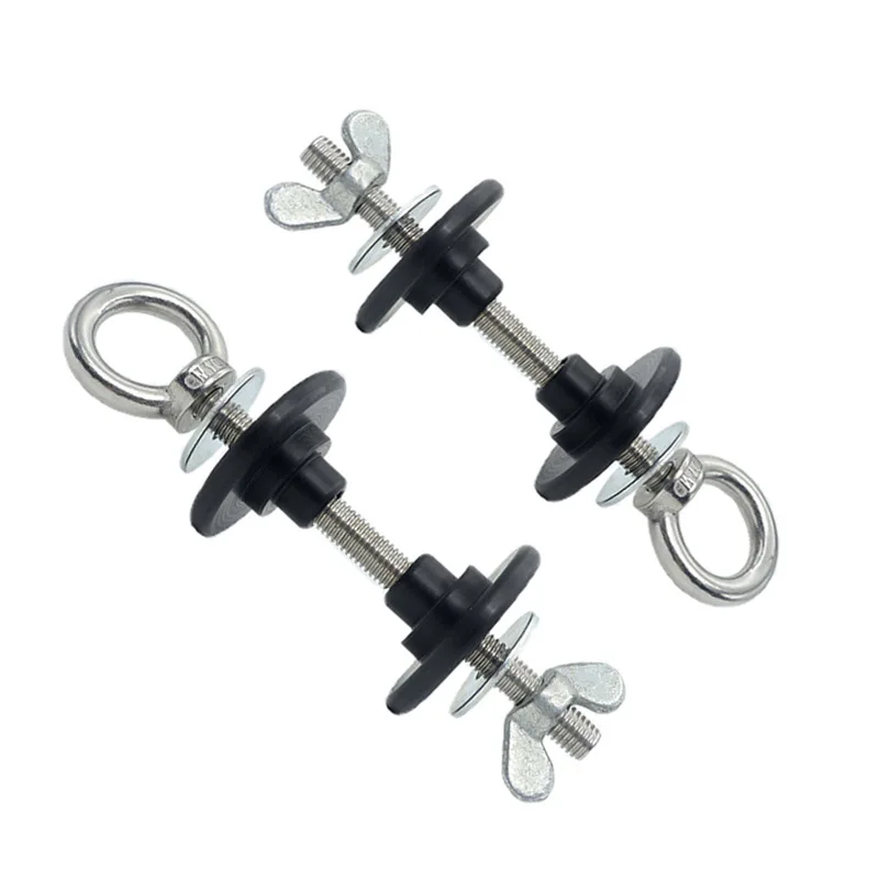 High Pull Down Anchor Fixator with Fixing Bolt, Suspension Tension Strap Accessory for Home Squat Rack Resistance Band Fitness