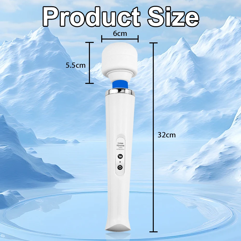 Erotic Toy 10 Speeds Big Size AV Rod Stick Vibrator Powerful Body Massager Sexy Sex Toys for Women Clit Stimulator Magic Wand - Image 6