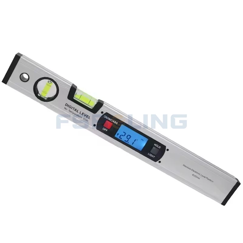 FSBOLING Electronic Digital Level with Magnetic Aluminum High Precision Digital Level Ruler Slope Gauge