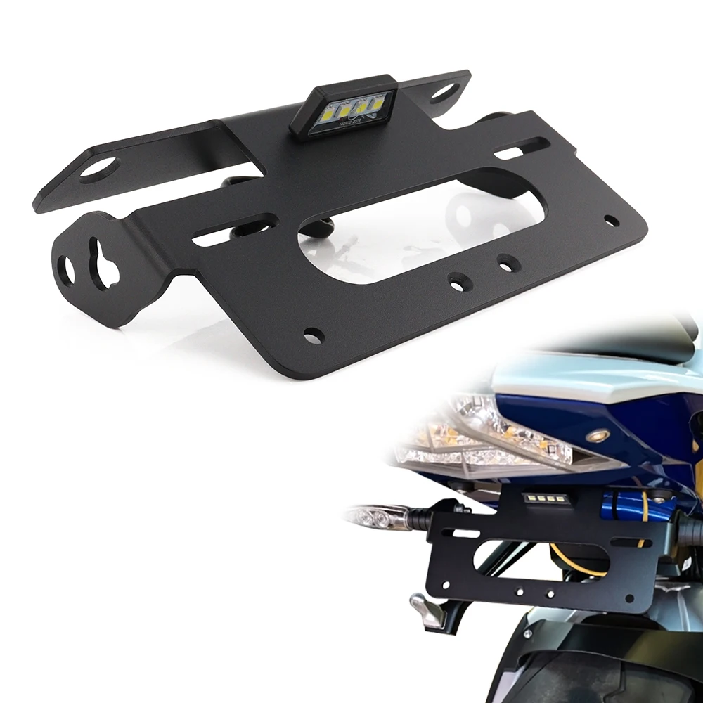 For BMW S1000RR 2009-2018 S1000R HP4 2009-2014 Motorcycle Rear Tail Tidy Fender Eliminator License Plate Holder with LED Light