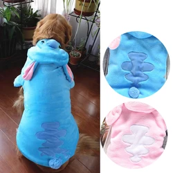 Cute samoyed dog clothes Winter Blue Pink Pet Big Large Animal Costume For Cat Warm Coat  pajamas XS 7L Outfit Two Leg Vest Coat