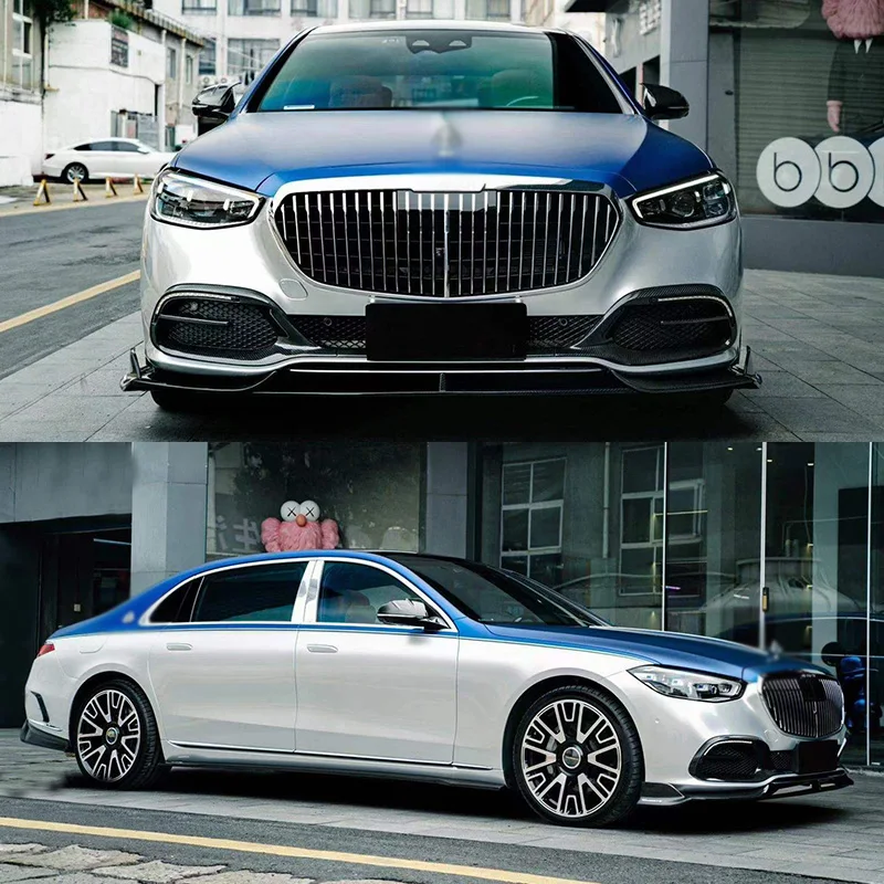 Runde Hight Quality MSY Body Kits for 2021+ -Benz S-CLASS W223 Upgrade M Style Carbon Fiber Front Lip Spoiler