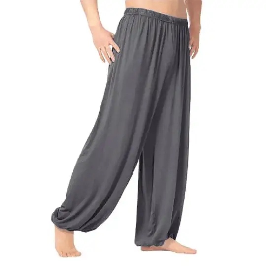 

Men's Seasonal Yoga Pants Loose Fit Faion Urban Sle Long Pants Micro Stretch mid Waist Casual Trousers for All Ocns