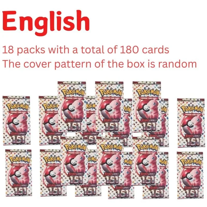 360 Stück TCG Scarlet & Violet 151 Booster Bundle Geschenk Englische Ausgabe Sammelkarten Anime-Sammlung Kartenspiel Geschenk – Detail 13
