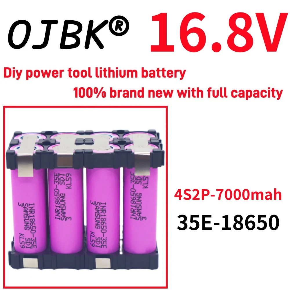 Original 100% full capacity 20A 18650 35E 3500mAh 7000mAh 3S 4S 5S 12.6V 14.8V 18V DIY screwdriver battery welding battery pack