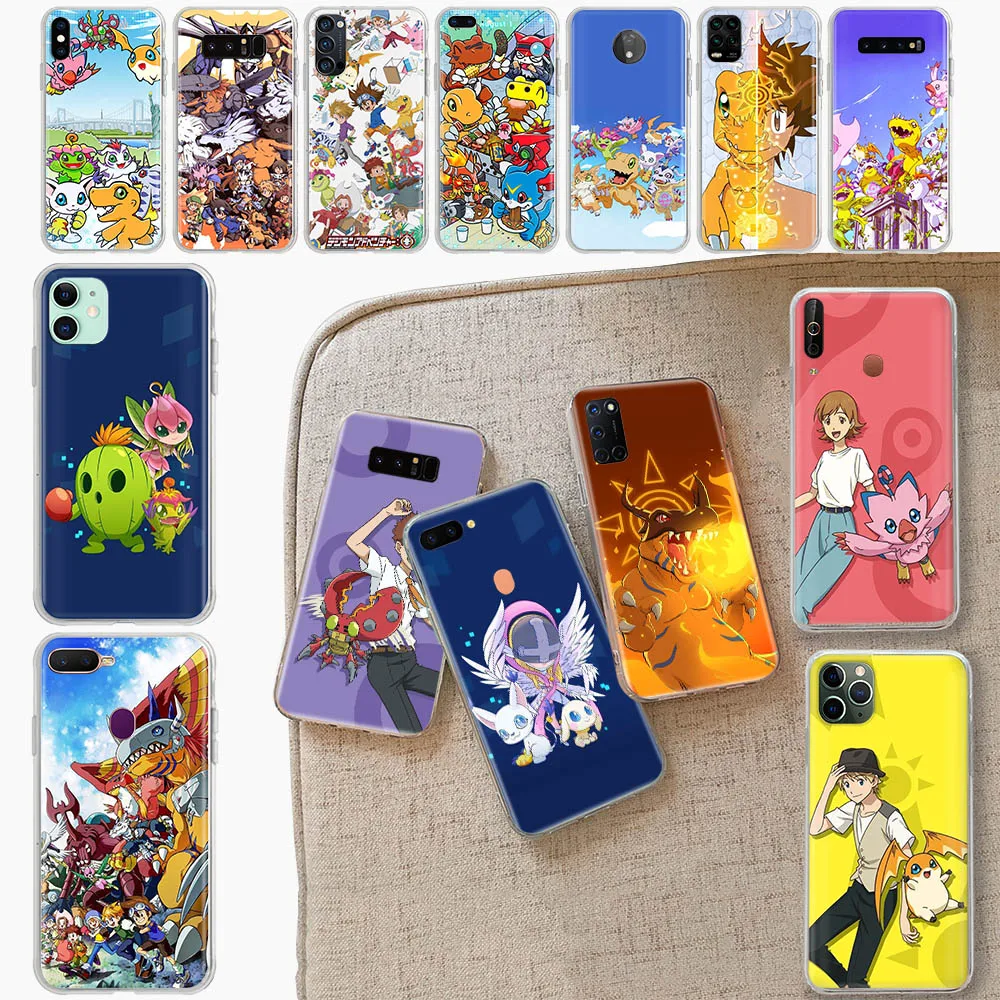 B-9 Digimon TPU чехол для Infinix Note S5 Lite 12 Smart 4 5 4C 6 Zero 8 8i X Neo Hot 20I 20 Pro