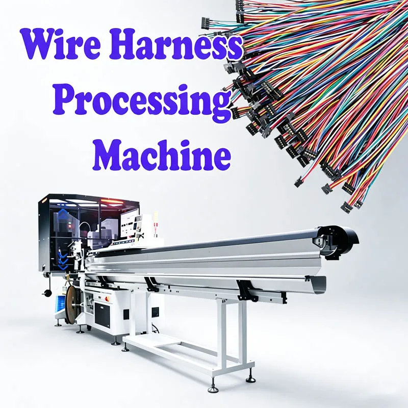 Fully Automatic Wire Harness Processing System Fixed Length Cutting Stripping Both-end Stripping Crimping Printing Machine