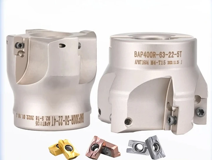 BAP300R/BAP400R Right Angle End Milling Cutter Head for APKT1604 Inserts FMB22-FMB32 Shank