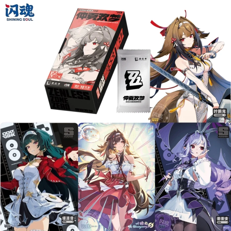 shiningsoul-official-genuine-zenless-zone-zero-midsummer-dream-series-card-game-accessories-collection-toy-cards-holiday-gifts