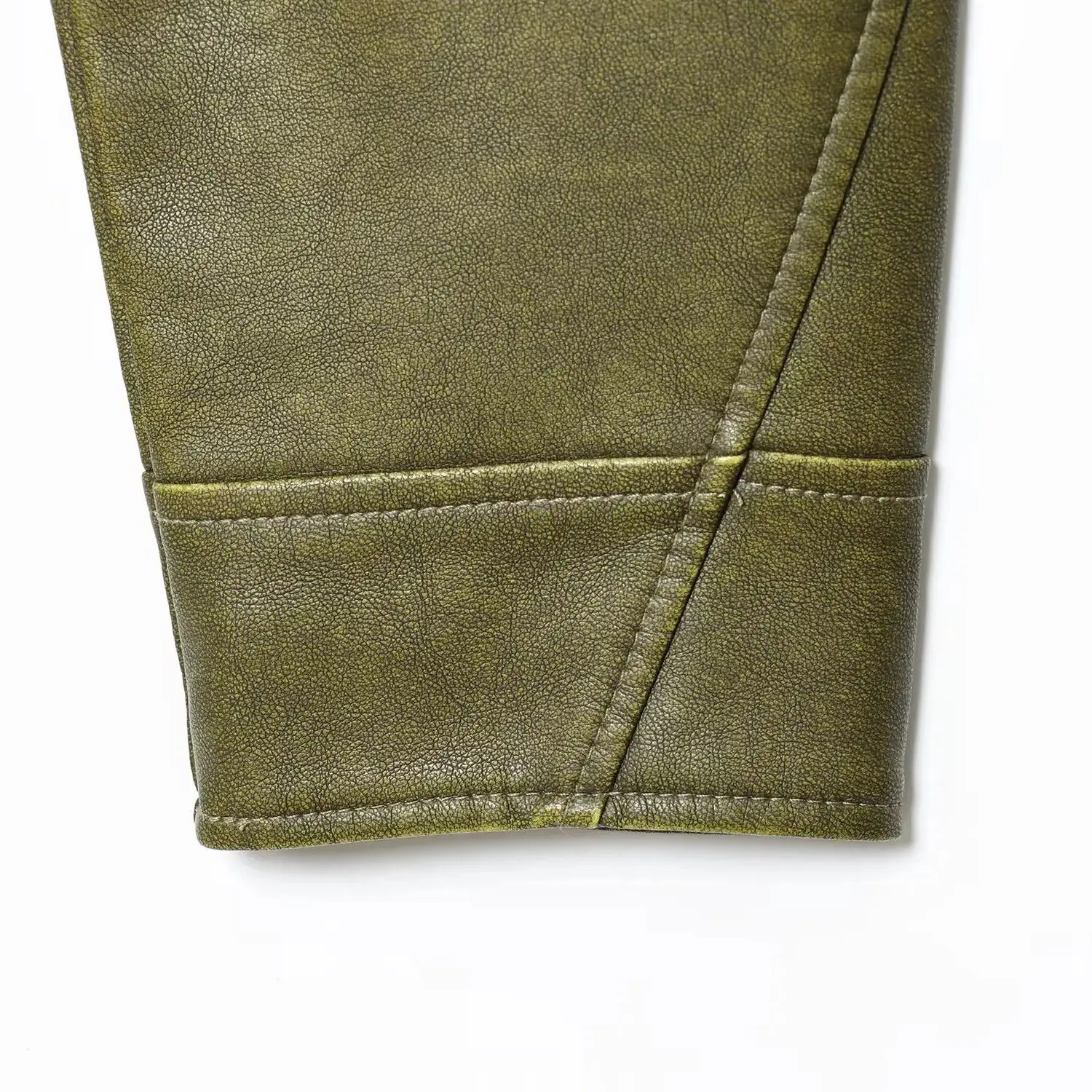 DiYiG  Women 2025 Autumn New Fashion Faux Leather Jacket Retro Long Sleeve Chic Lapel Zipper Loose Coat Outerwear Mujer