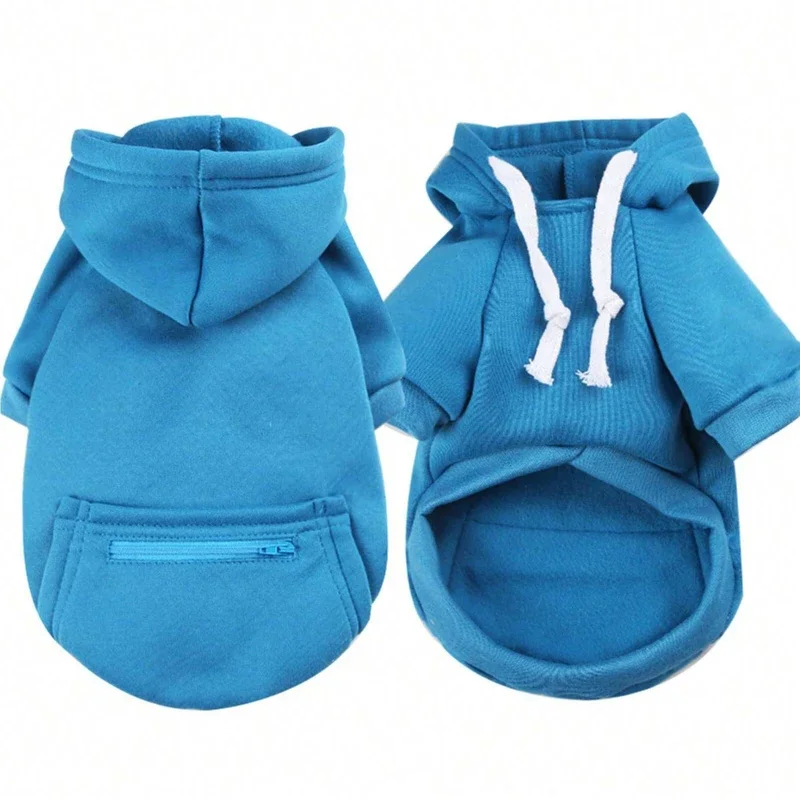 1 Piece Winter Hoodie With Pocket Puppy Warm Clothes Chihuahua Coat Clothes