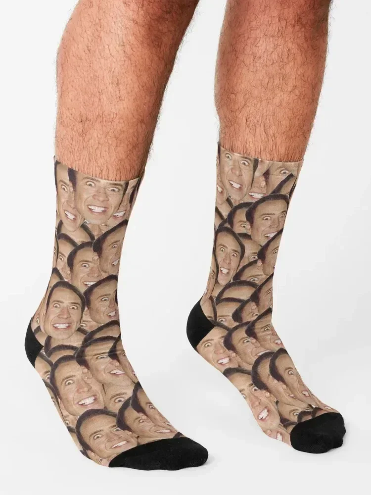 Nicolas Cage Meme Calcetines invierno cálido invierno Hombre Calcetines Mujer