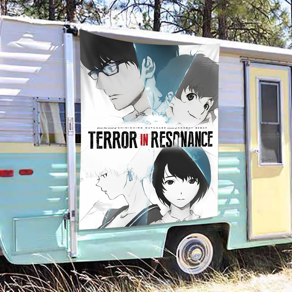 Terror In Resonance High End Quality Banner Printing Artistic Atmosphere Style Camping Flag