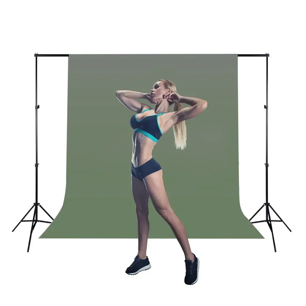 10ft Adjustable Background Support Stand Kit - Professional Photography Backdrop Crossbar System