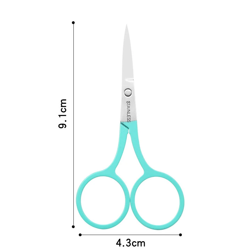 1PC Nails Art Scissor Makeup Eyebrow Eyelash Trimmer Facial Hair Remover Manicure Scissor Nail Cuticle Tool Accessories Scissors