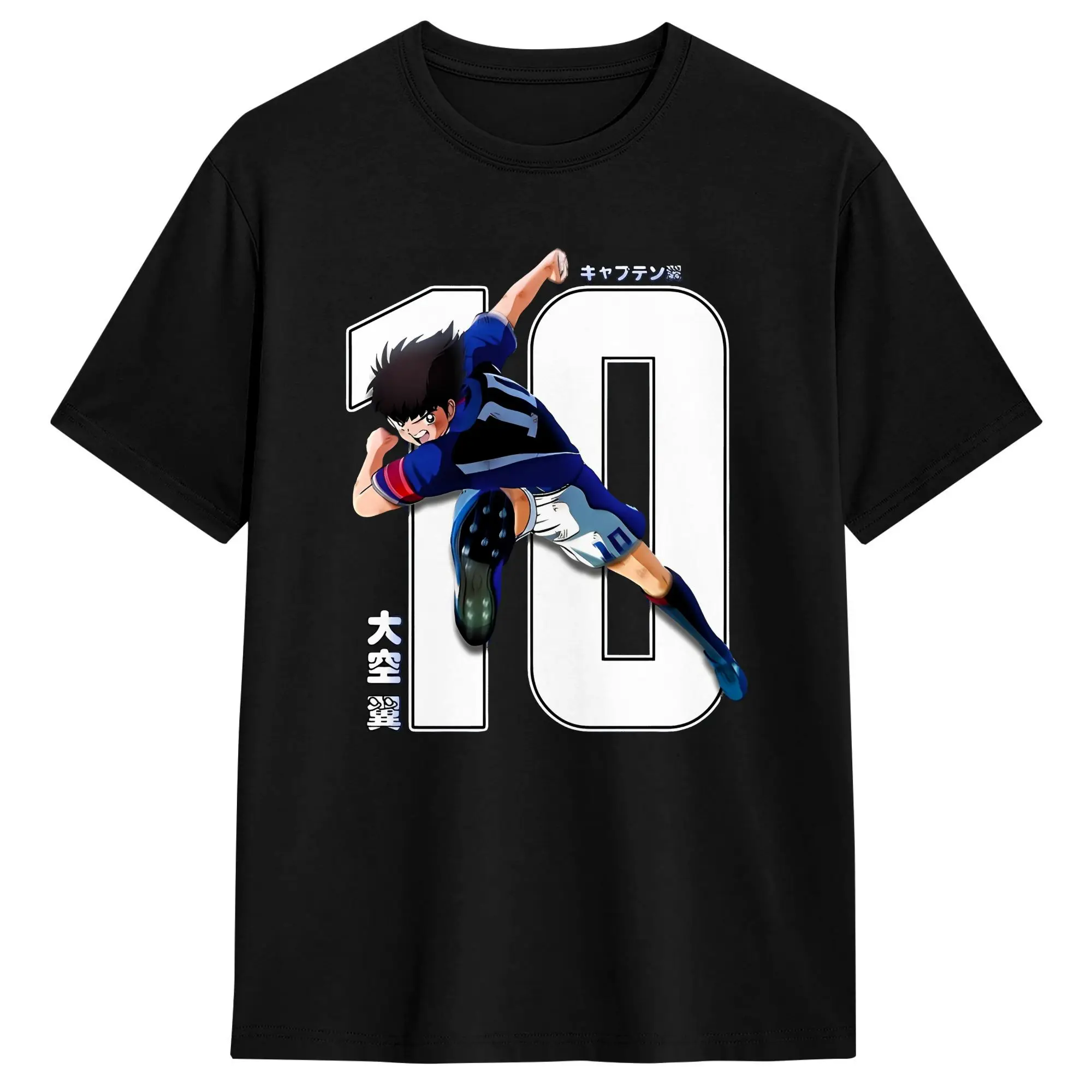 TSUBASA OZORA CAPTAIN TSUBASA T Shirt Men  Vintage T-Shirts Summer O Neck Harajuku Tees Wholesale Oversized Tops