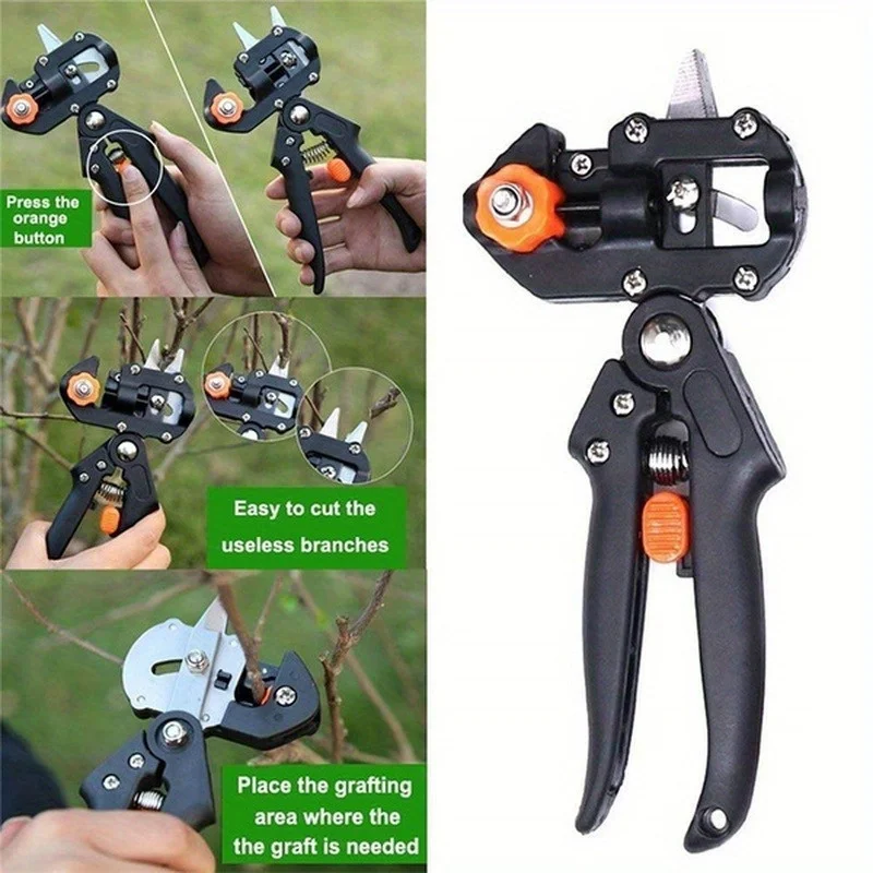 Multifunctional Grafting Tool: Ideal for Tender Branches Within 1 Cm ,Nursery Stock Grafting Machine with Three Blades