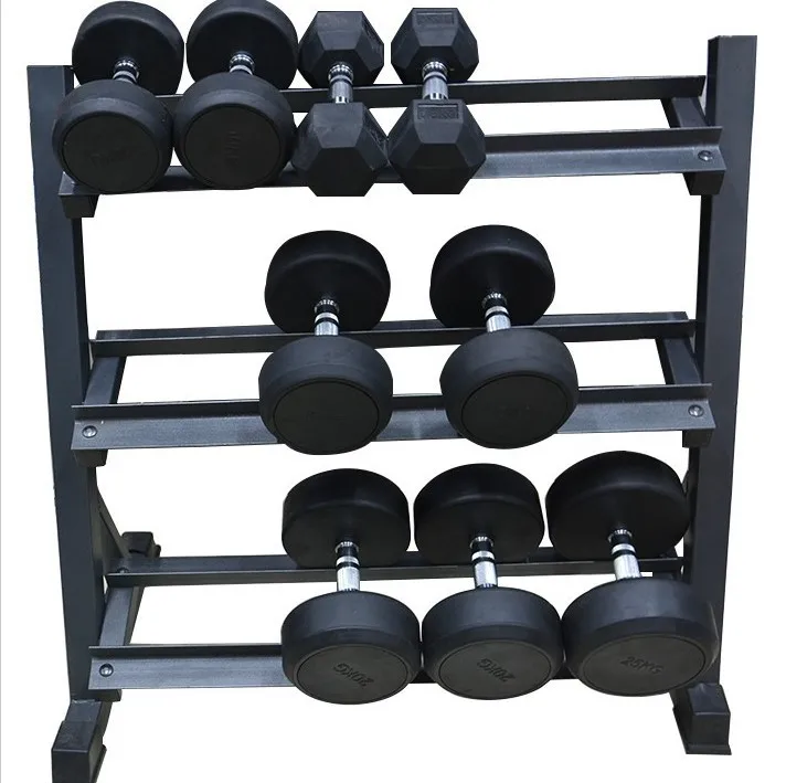 3 Tier Dumbbells Set, 20-100LB Hex Weight Plates, Home Gym Equipment, Vertical Dumbbell Rack, Fitness Training Accessories