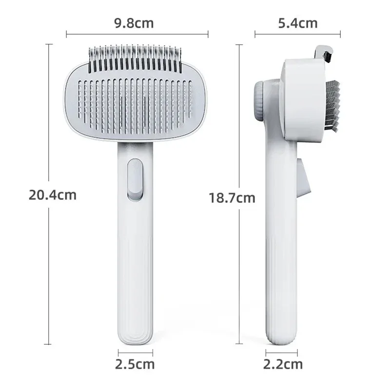 Magic Pet Grooming Brush - Effortless Knot Remover & Hair Collector, Painless Detangling for Cats & Dogs with Thick Fur. view 5