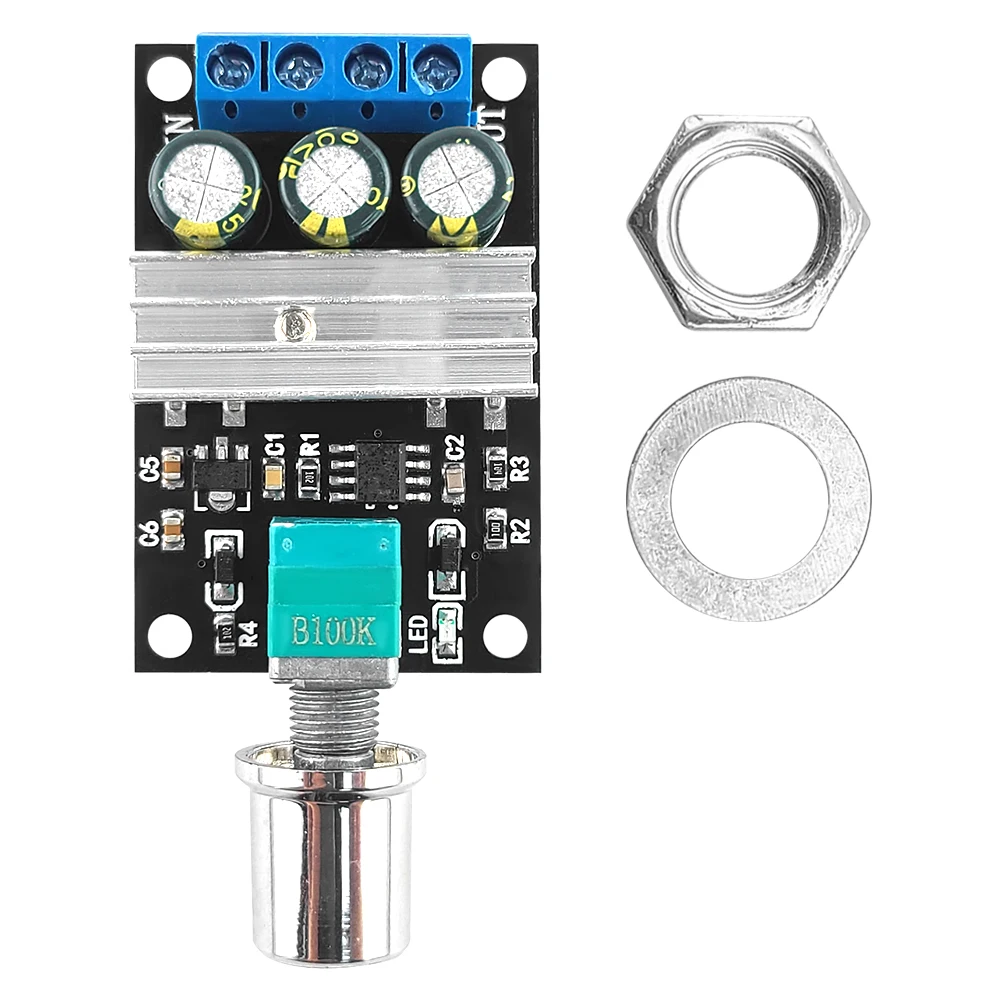 6V 12V 24V 28V PWM DC Motor Speed Controller B100K 3A Motor Governor Adjustable Speed Regulator Motor Controller