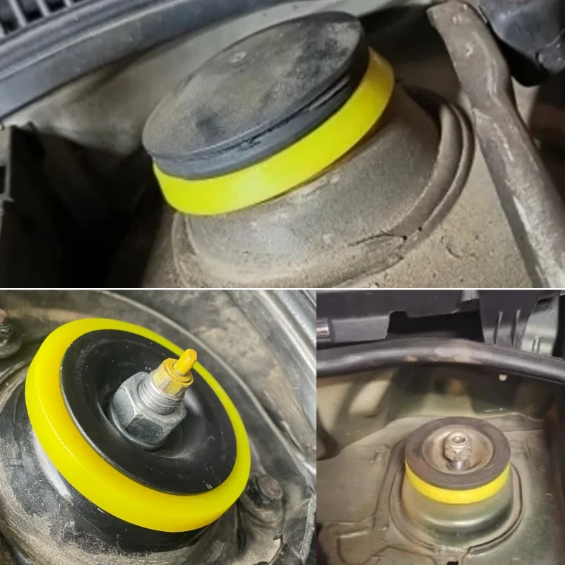 1/2pcs Pad Rubber Bushing Dampers Universal Front Strut Tower Mount Suspension Shock-Absorbing Bearing Washer Over Bump