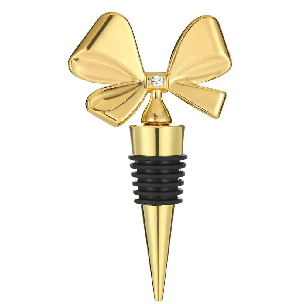 Wine Stopper Bow Design Silicone Stopper for Wine Reusable Wine Bottle Stopper Set Bow-shaped Silicone Cork Sealers for Kitchen