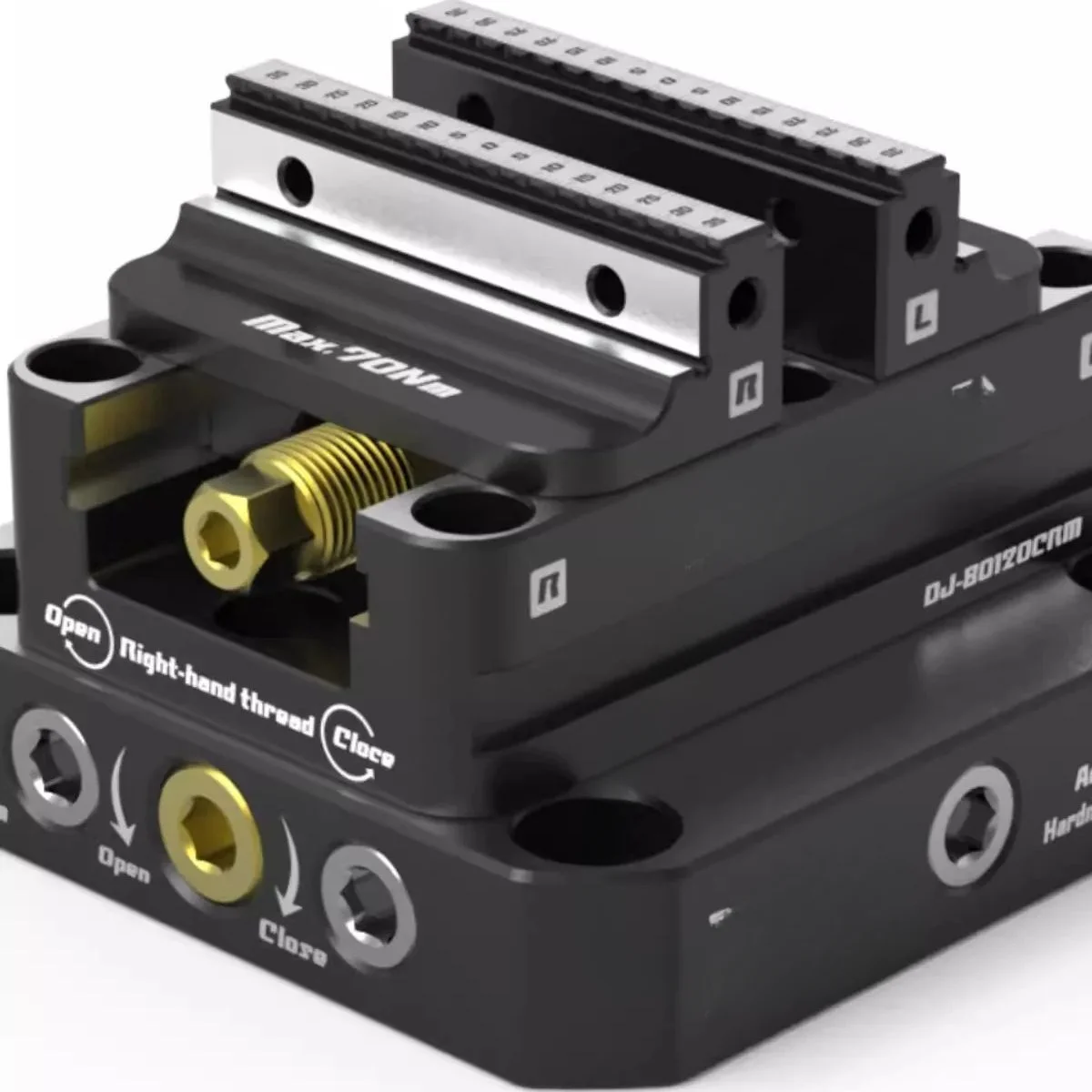 

Fixture Self-centering Vise Positive Paired with Zero Point Quick Change Four Axis L-block Bridge Board DJ-6080H D52