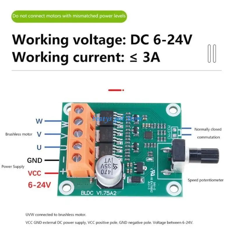 

C7AB Professional 6 24V Motor Drive Board for Accurate Speed Regulation in Repairs