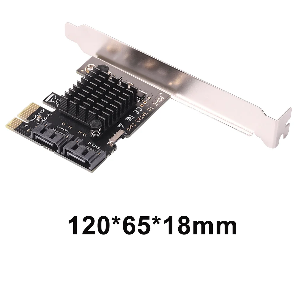 PCI Express 1x إلى SATA3.0 2 منفذ الناهض بطاقة استبدال PCI-E3.0 توسيع محول مجلس ملحقات الكمبيوتر